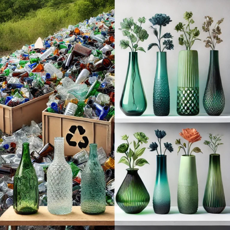 Recycled Glass vases
